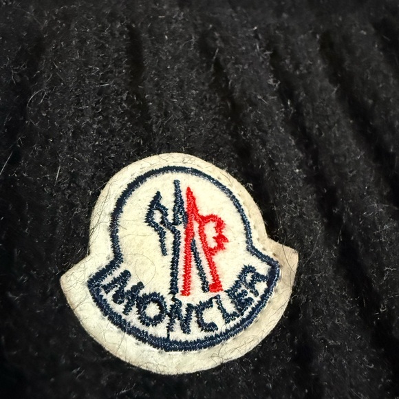 Moncler Ribbed-Knit Wool Beanie‎ – Black ?? main image 5